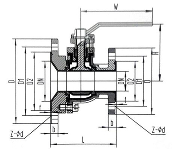 气动放料球阀(图1)